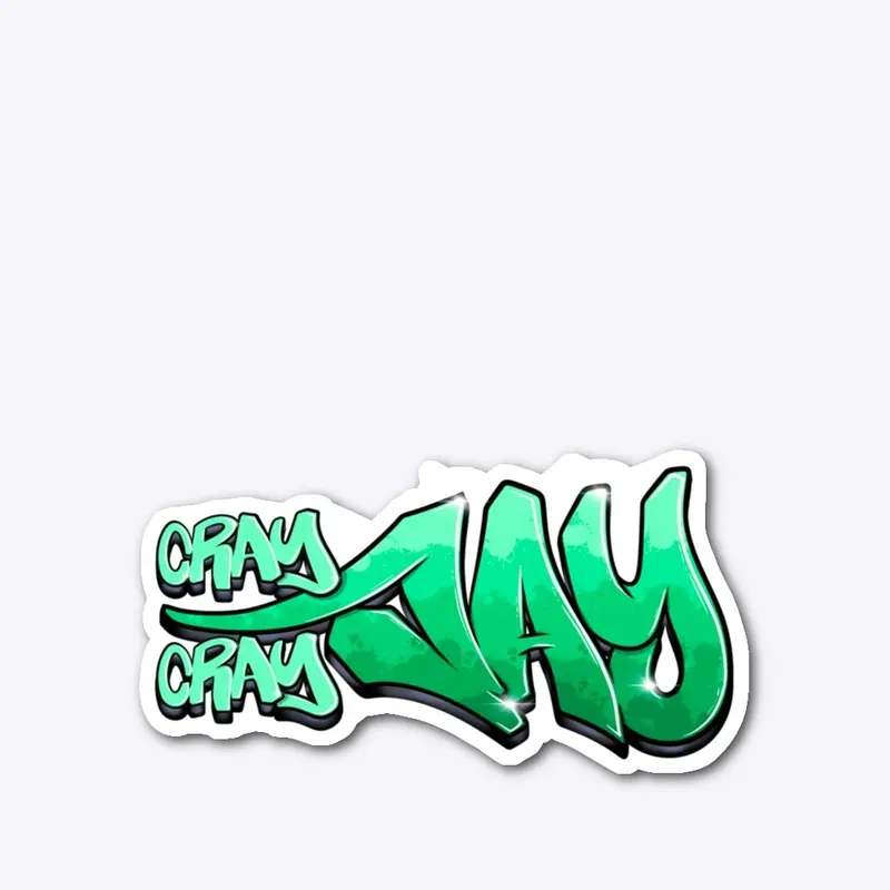 CrayCrayJay Graffiti Sticker 3